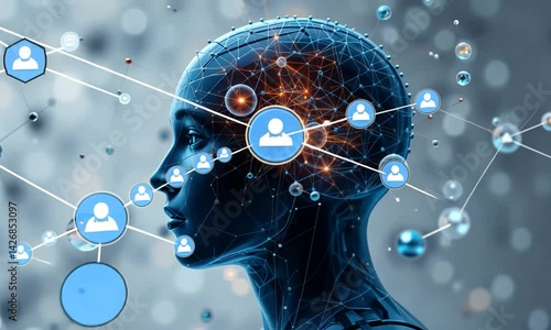 AI Artificial Intelligence Technology For Data Analysis, Research And Planning. 4k	video