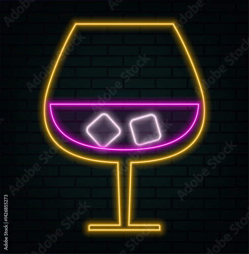 Tropical cocktails set. Martini cocktail, beer, soda. Drinks and alcohol-neon style seamless icons..Alcohol cocktail drink icons for menu. alcoholic beverages. cocktail glass.