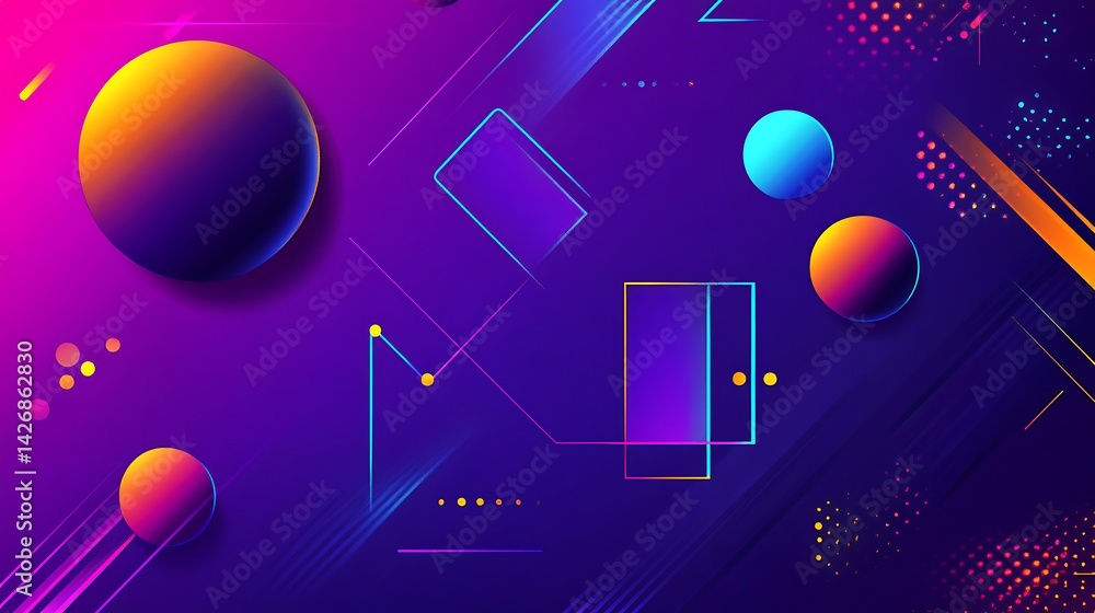 Abstract vibrant cosmic background.