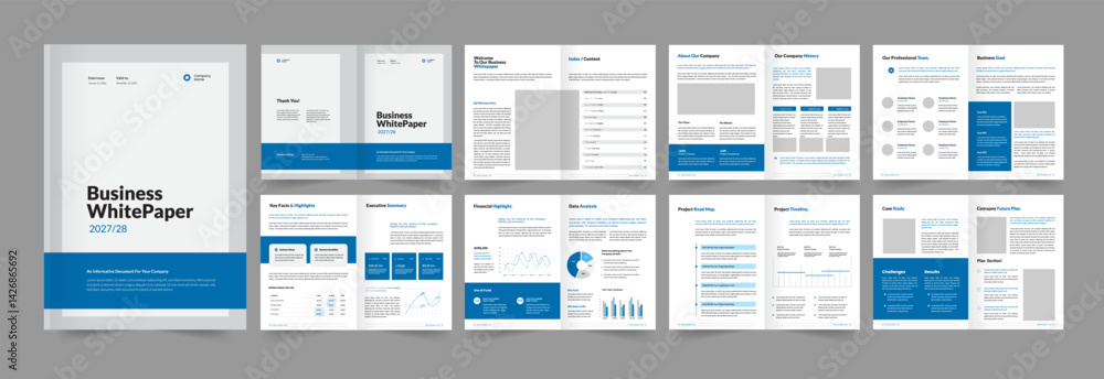 Business whitepaper and whitepaper layout template Business whitepaper and whitepaper layout template