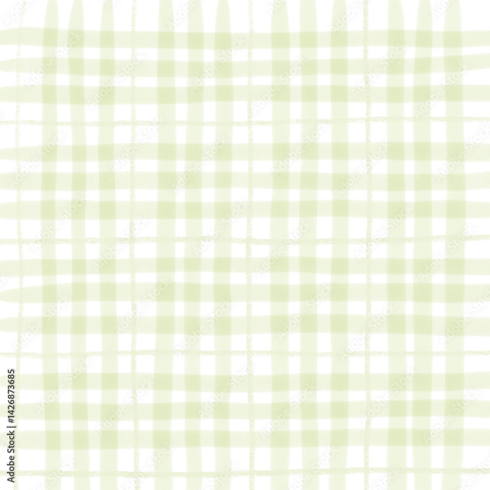 Sage Green Plaid Tartan Gingham Check Hand Drawn Background Pattern Overlay Sage Green Plaid Tartan Gingham Check Hand Drawn Background Pattern Overlay