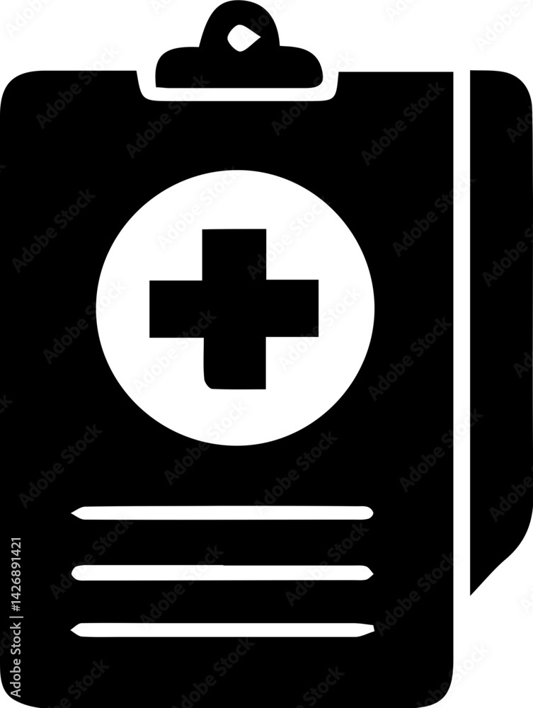 Obraz premium A collection of medical icons including a drug, stethoscope, syringe, and a doctor's bag