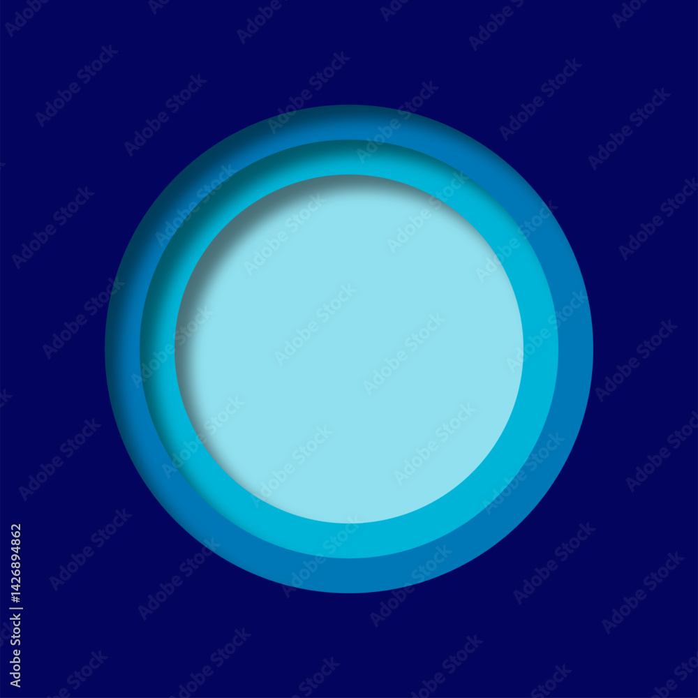 3D Papercut Shape Frame Vector 3D Papercut Shape Frame Vector