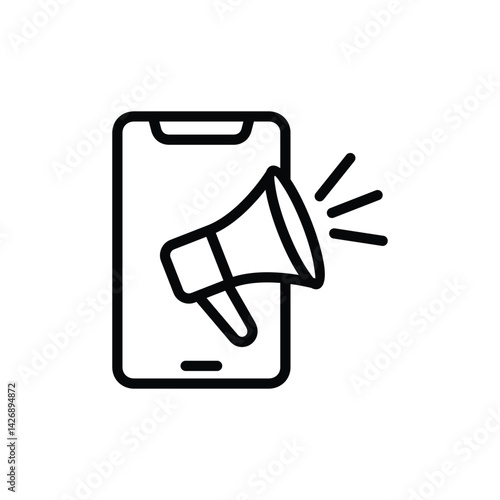 mobile digital marketing icon vector design illustration