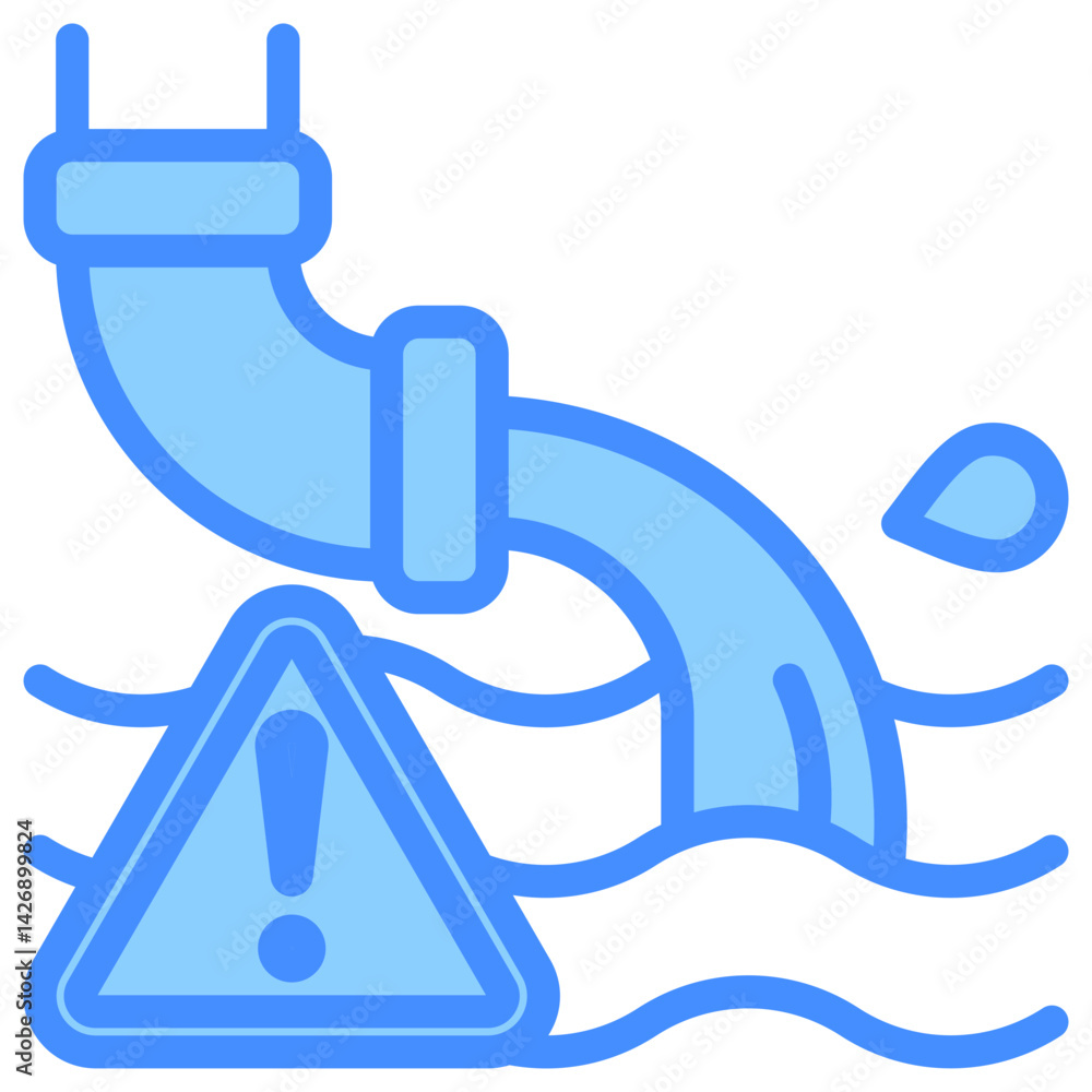 Obraz premium Water Pollution Icon