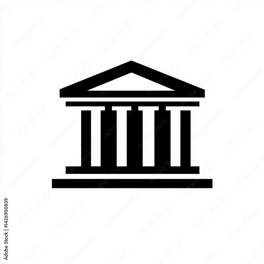 Majestic Ancient Building Icon - Classic Architecture Majestic Ancient Building Icon - Classic Architecture
