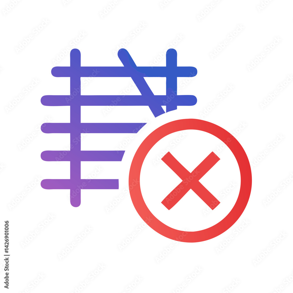 Fototapeta premium Data deletion, erase, delete data and storage icon