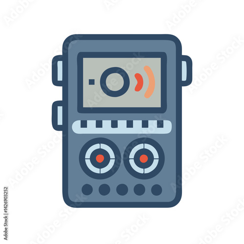Portable Voice Recorder Audio, Voice Recorder Icon Design