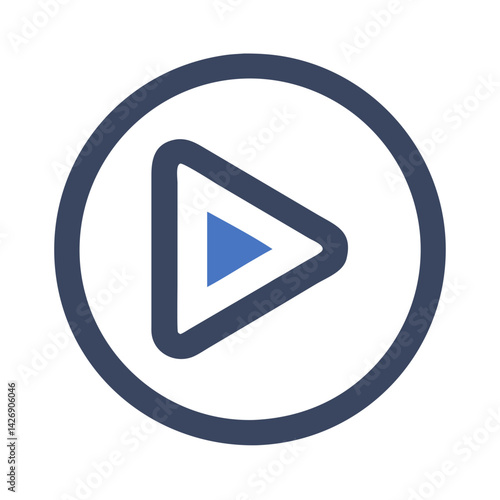 Free Download Play Button Illustration: Media Player, Video, Music Icon - GFXLoad