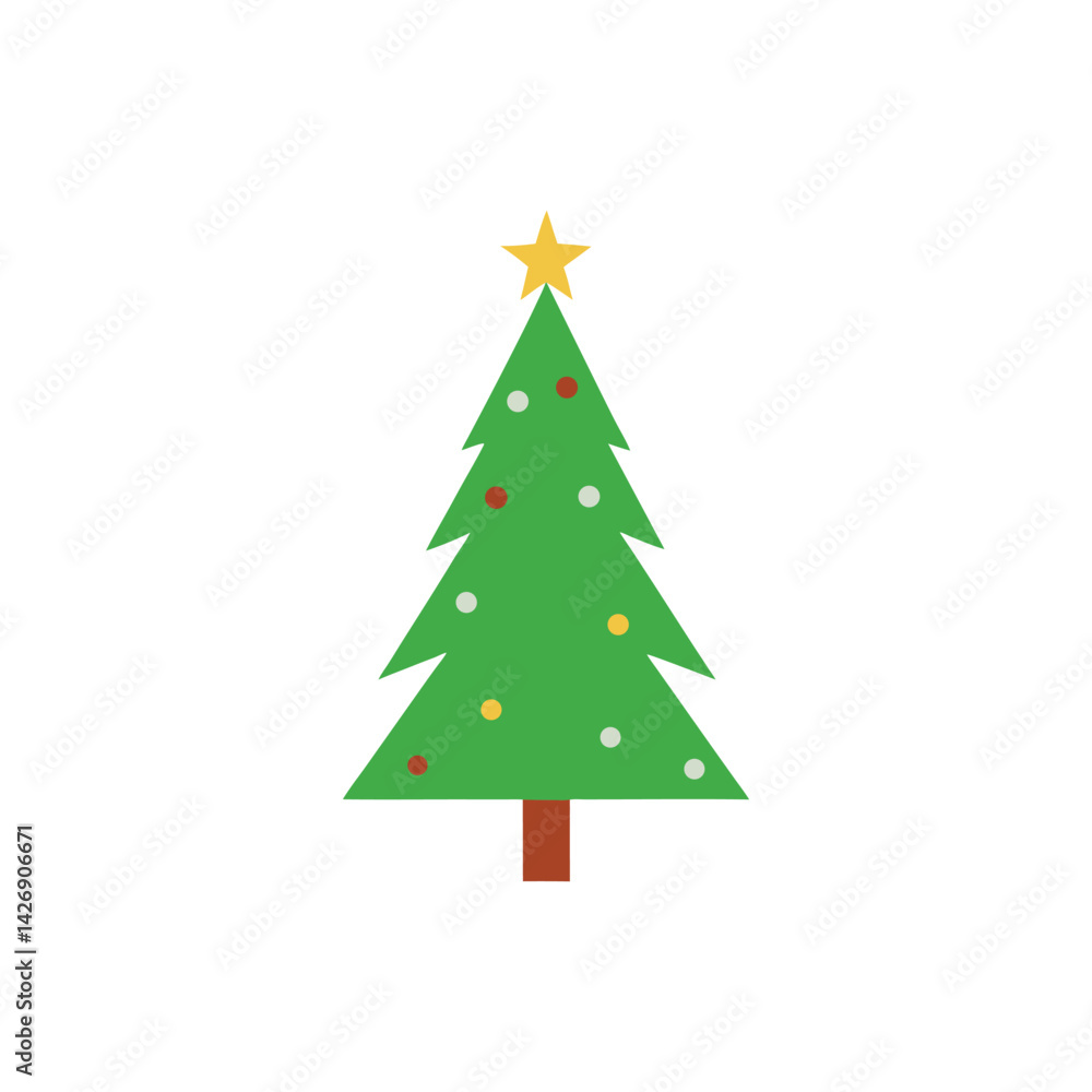 christmas tree vector illustration christmas tree vector illustration