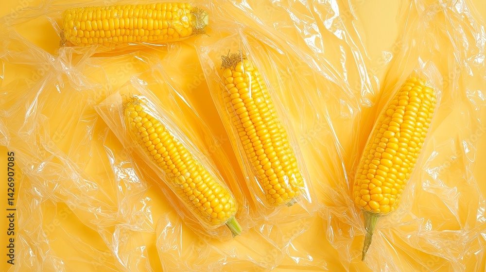 ripe corn in the garden