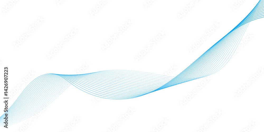 Abstract vector background with blue wavy lines. Blue wave background. Blue lines vector illustration. Curved wave. Abstract wave element. Abstract vector background with blue wavy lines. Blue wave background. Blue lines vector illustration. Curved wave. Abstract wave element.