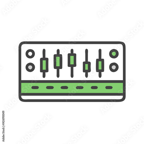 Audio Mixing Console Icon for Music Production