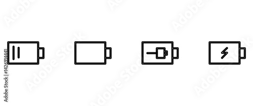 batery icon set