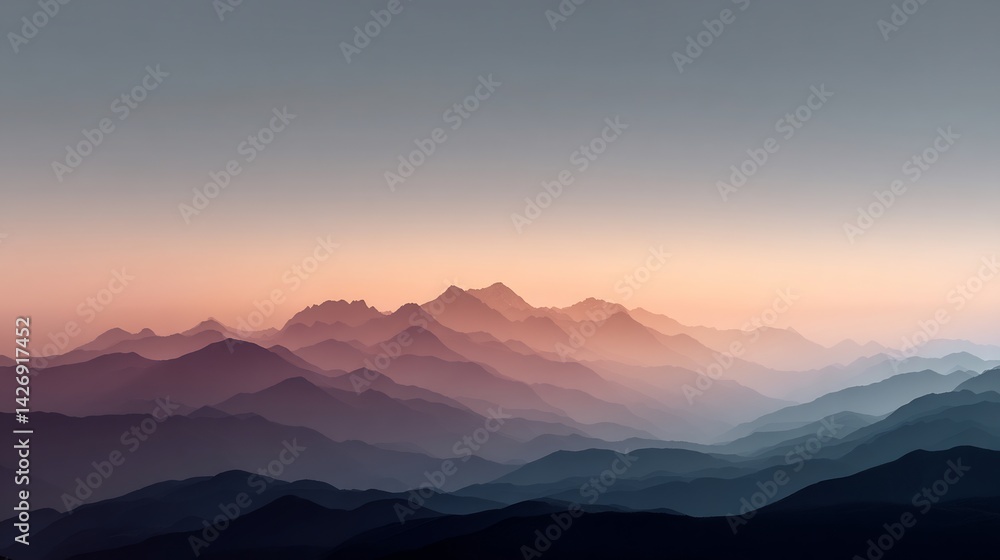 Obraz premium sunrise over mountains