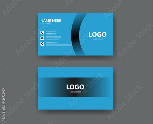 Bold Typography Business Card Design
