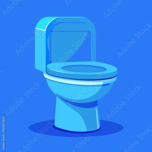 toilet bowl on white background