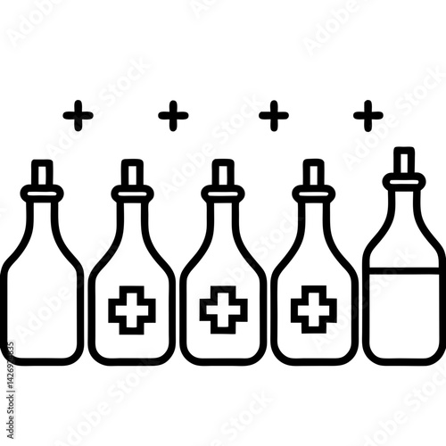 vector illustration of a bottle