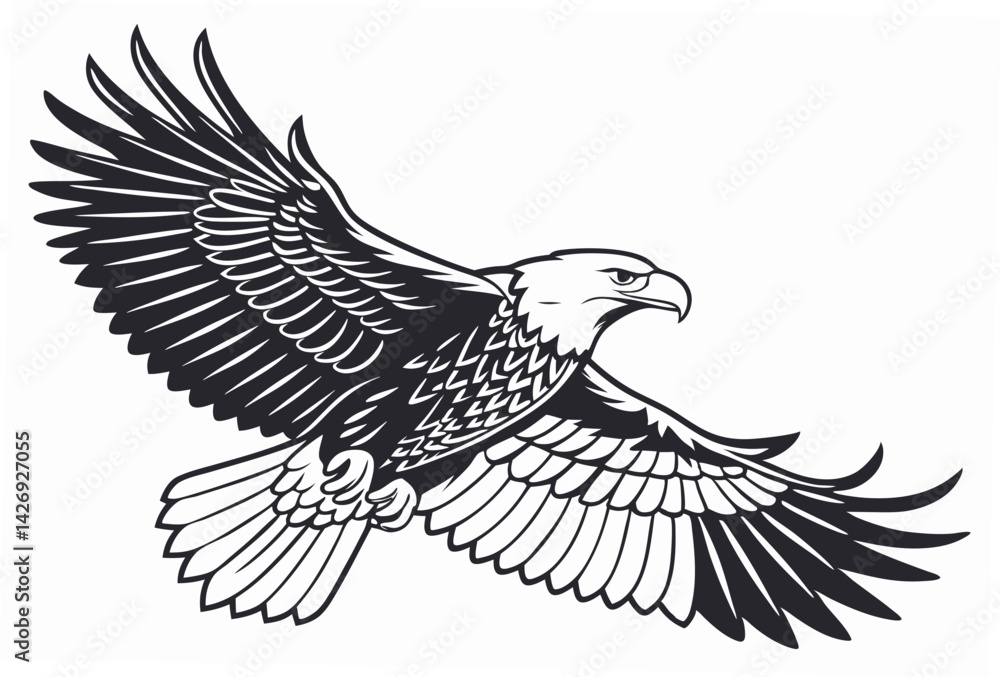 Obraz premium eagle vector illustration