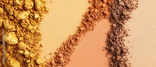 Eye shadow palette with different colors