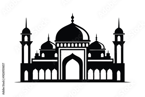 taj mahal silhouette
