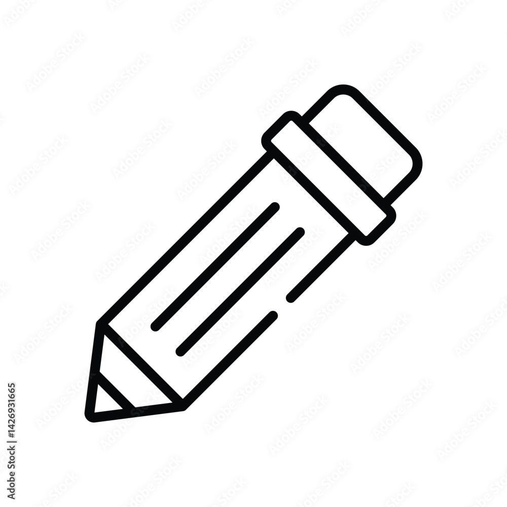 Pencil Icon vector stock illustration Pencil Icon vector stock illustration
