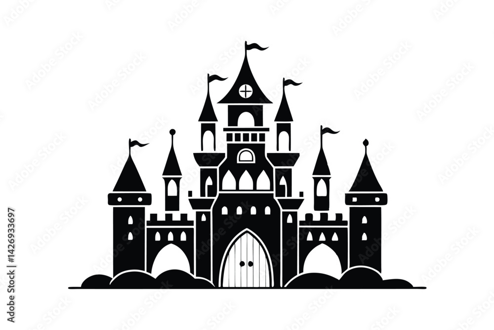 vector illustration of a castle vector illustration of a castle