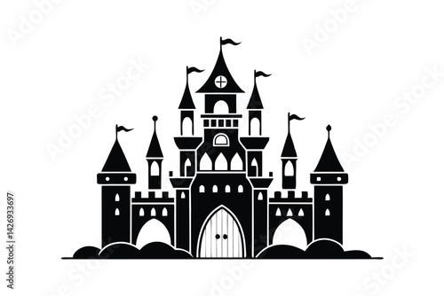 vector illustration of a castle