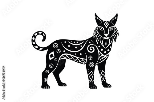 vector illustration of a wolf
