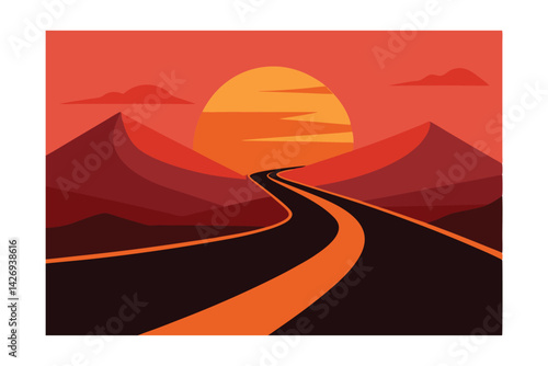 road in desert