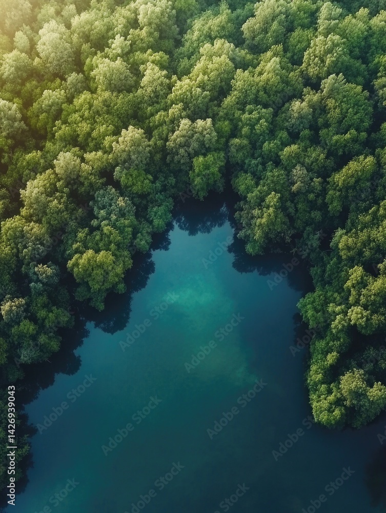 Lake Surrounded by Trees Lake Surrounded by Trees
