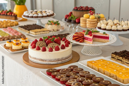 chocolate cake with fruits