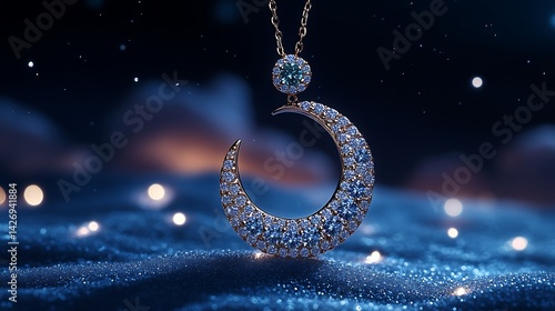 Dreamy moon diamond accessory wallpaper