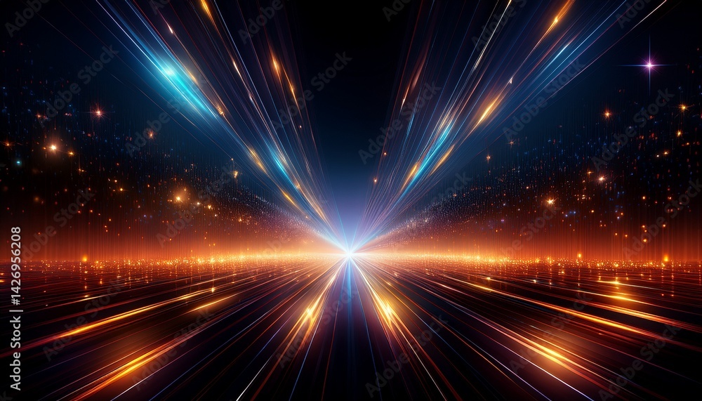 Naklejka premium abstract lights background