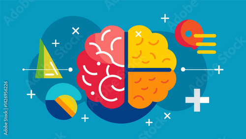 A mathematical equation symbolizing the logical and calculated approach of rational thinking to reach a final decision.. Vector illustration