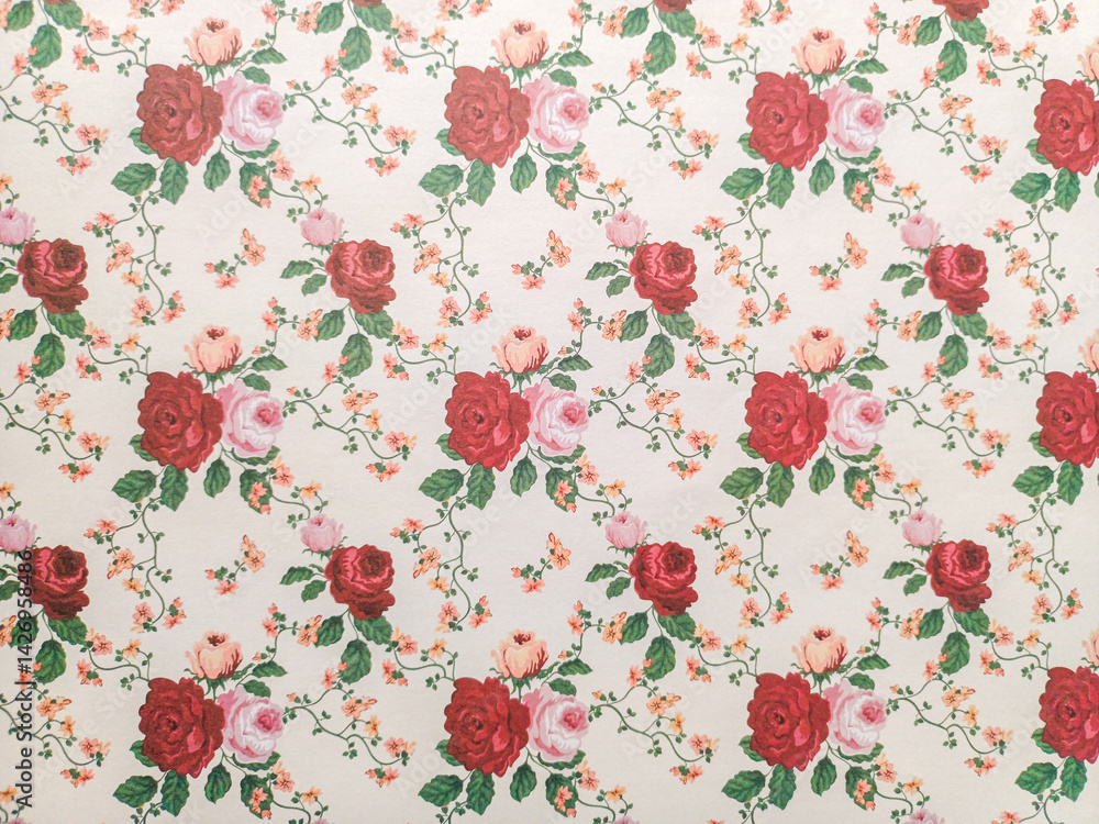 custom made wallpaper toronto digitalplant, rose flower and leaf background with soft and attractive colors, copy space, template