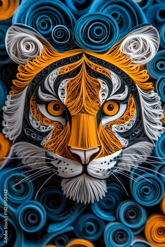 tiger head vector