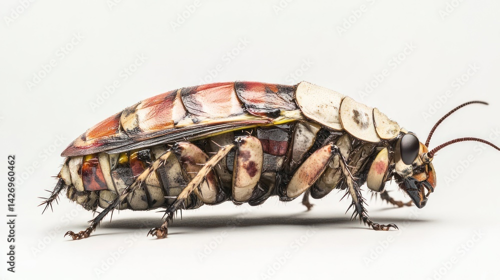 Naklejka premium Spiny Cockroach Close-Up