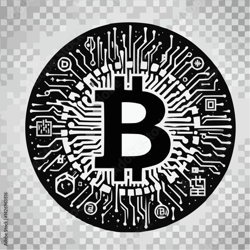 
modified biticoin image with visual details 41