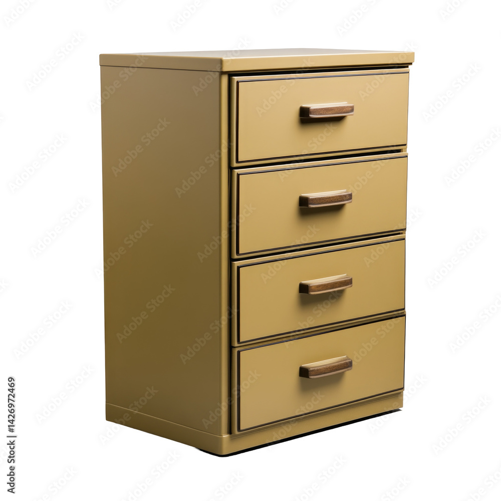 Office Filing Cabinet With Three Drawers Is isolated on a transparent background Office Filing Cabinet With Three Drawers Is isolated on a transparent background