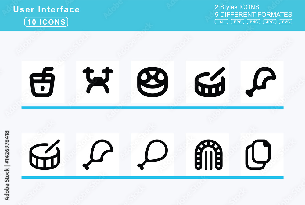Set of 5 rounded user interface icons,drafting, compass, draw, polygon, square, dreidel, drink Set of 5 rounded user interface icons,drafting, compass, draw, polygon, square, dreidel, drink