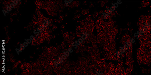 Dark wall stone texture seamless red backdrop vintage. Red marble texture and Vintage or grungy of black Concrete Texture. Red geometric technological presentation background with copy space.