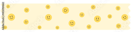 Yellow Smiley Face Washi Tape