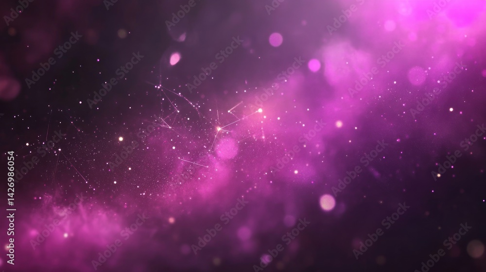 Pink nebulae with cosmic dust particles. Pink nebulae with cosmic dust particles.