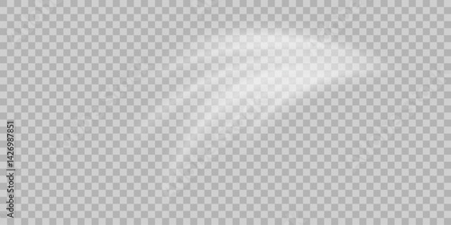 Air flow Isolated PNG and vector isolated. Effect of winter air and wind stream waves effect in blue color.