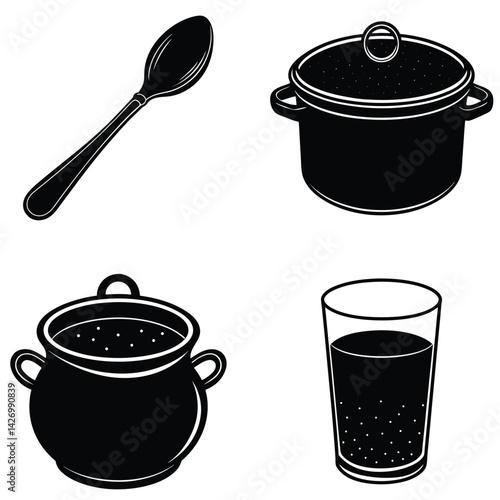 Kitchen Utensil Vector Graphic Bundle
