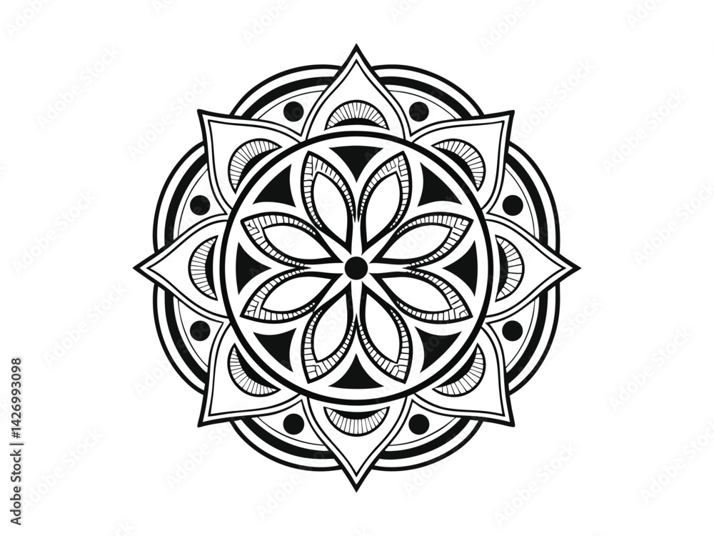 Mandala illustration vector design Mandala illustration vector design