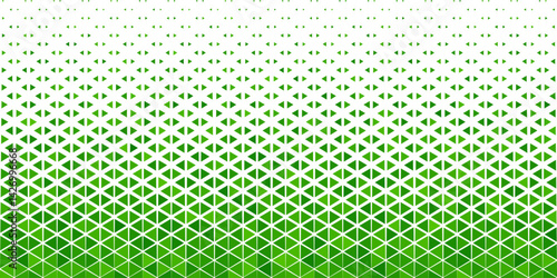 Vector Halftone triangles abstract background. Green geometric pattern. Hipster fashion design print. Geometric design on a white background. Healthcare, science and medicine background.