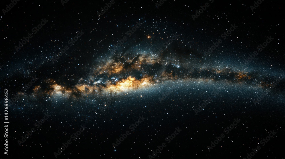 Fototapeta premium Cosmic panorama of the Milky Way