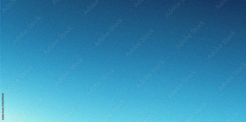 Obraz premium Grainy Blue Gradient Background with Abstract Wave Pattern and Soft Noise Texture, Grainy Soft Blue Background with Gradient Noise and Artistic Retro Patterns